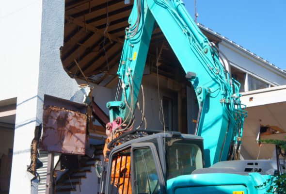 解体工事作業風景